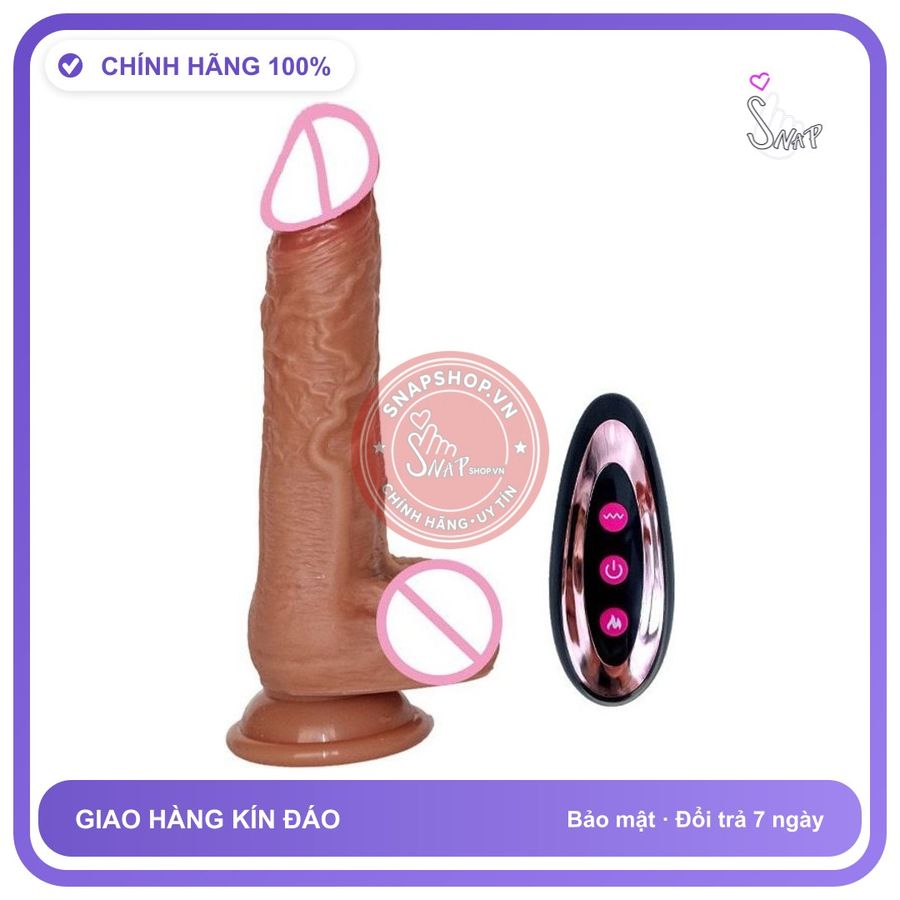Dương Vật Đóng 1069 Thụt Điều Khiển Từ Xa Tốt chính hãng - chất liệu an toàn cho da, dễ vệ sinh, êm ái khi dùng - giao hàng che tên kín đáo