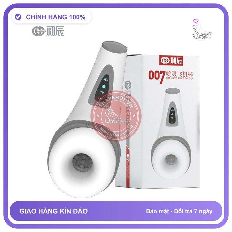 Âm Đạo hút và mút cực mạnh 007 Cao Cấp chính hãng - chất liệu an toàn cho da, dễ vệ sinh, êm ái khi dùng - giao hàng che tên kín đáo
