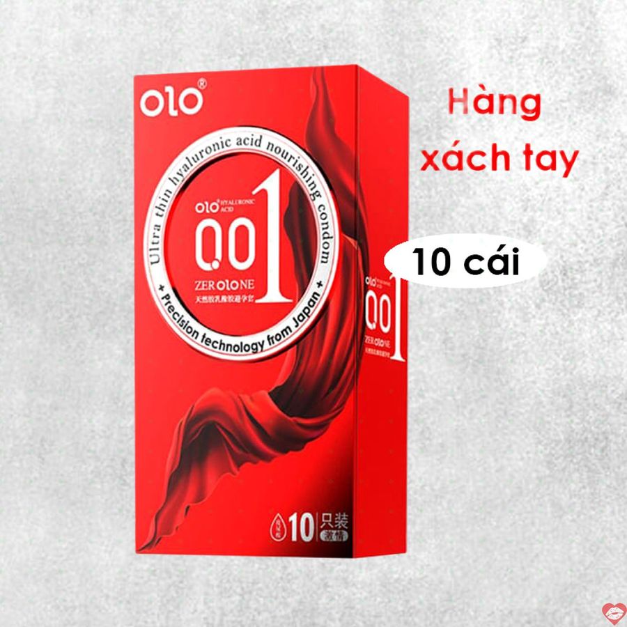 Bao Cao Su Olo Thin 0.01 Đỏ Siêu Mỏng Gai Nổi Kích Thích [Mã CK-SP915022-01]