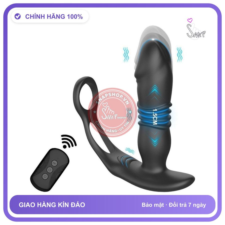 Trứng Rung Đen Thụt Rohs Quai Đeo Điều Khiển Từ Xa chính hãng - chất liệu an toàn cho da, dễ vệ sinh, êm ái khi dùng - giao hàng che tên kín đáo