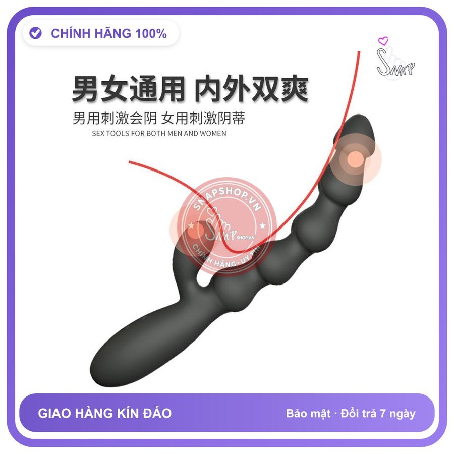 Cây Rung Đen Bẻ Cong Yunman Nhiều Chế Độ chính hãng - chất liệu an toàn cho da, dễ vệ sinh, êm ái khi dùng - giao hàng che tên kín đáo