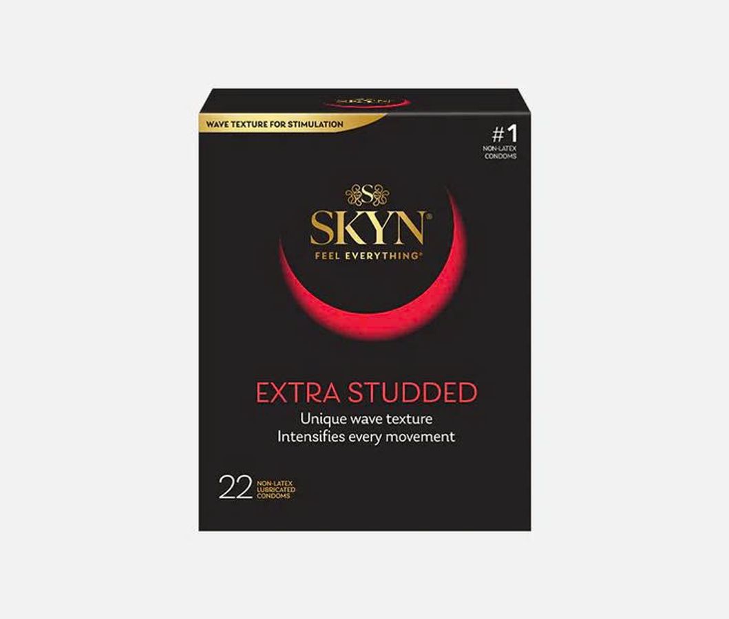 Bao Cao Su Cao Cấp Gân Điểm Nổi SKYN® Extra Studded Condoms 22 Cái [Mã CK-SP916784-02]