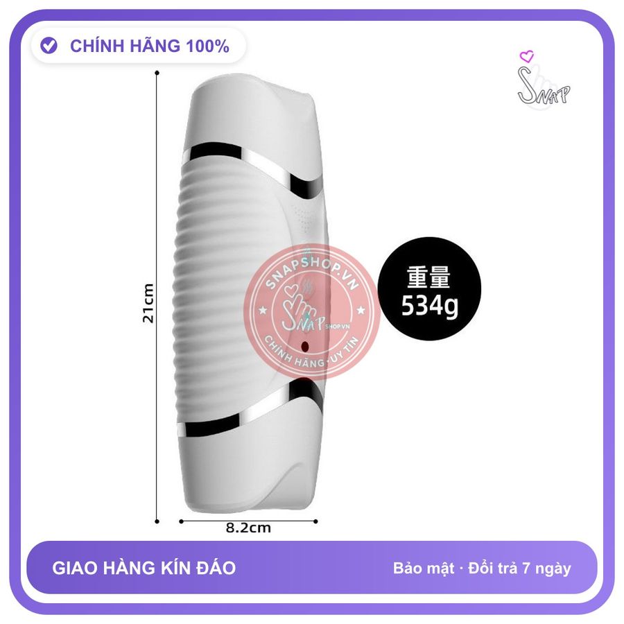Âm Đạo 2 Đầu Heidong Pro chính hãng - sạc USB, có sưởi ấm, silicone cao cấp - giao hàng che tên kín đáo