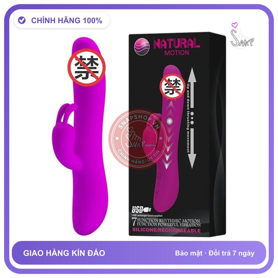 Dương Vật Natural Motion rung nhấp chuyển động đẩy tới và lui chính hãng - rung nhấp chuyển động đẩy tới và lui tự động, chống nước, silicone mềm mại - giao hàng che tên kín đáo