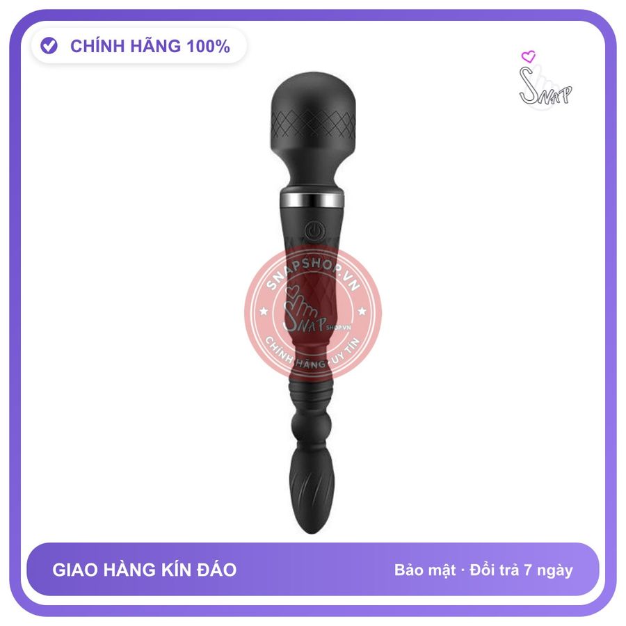 Chày Rung Masage 2 Đầu Hậu Môn chính hãng - silicone y tế, chất liệu an toàn cho da, dễ vệ sinh - giao hàng che tên kín đáo