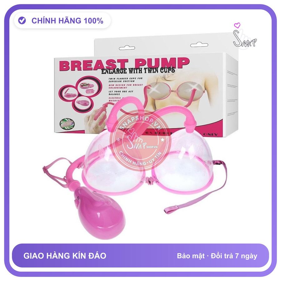 Máy Tập Ngực Breast Pump Tự Động (Baile) chính hãng - rung êm không tiếng động, chất liệu an toàn cho da, dễ vệ sinh - giao hàng che tên kín đáo