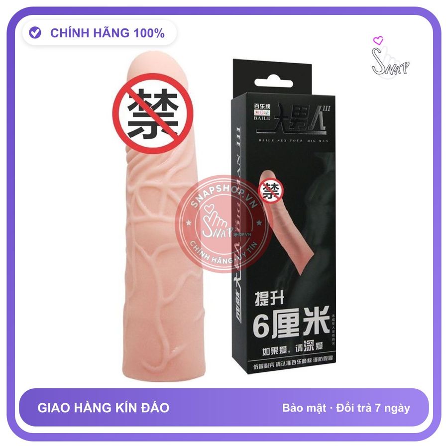 Bao Đôn 6 Phân chính hãng - có hương thơm, ôm sát cảm giác thật, chất liệu latex an toàn - giao hàng che tên kín đáo