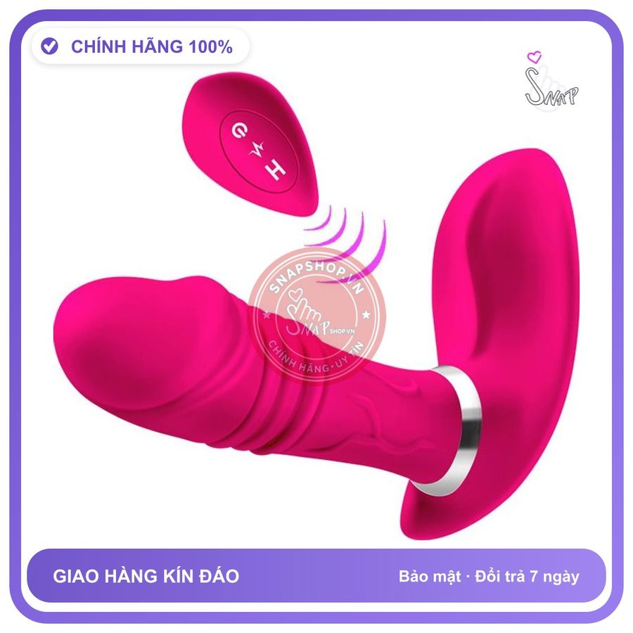 Trứng Rung Dương Vật Wearable Thụt Điều Khiển Từ Xa chính hãng - sạc usb, rung nhấp chuyển động đẩy tới và lui tự động, silicone cao cấp - giao hàng che tên kín đáo