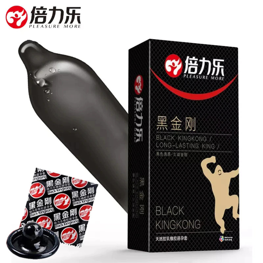 Bao cao su Black Kingkong ngăn xuất tinh sớm hiệu quả hộp 10 bcs [Mã CK-SP926606-07]