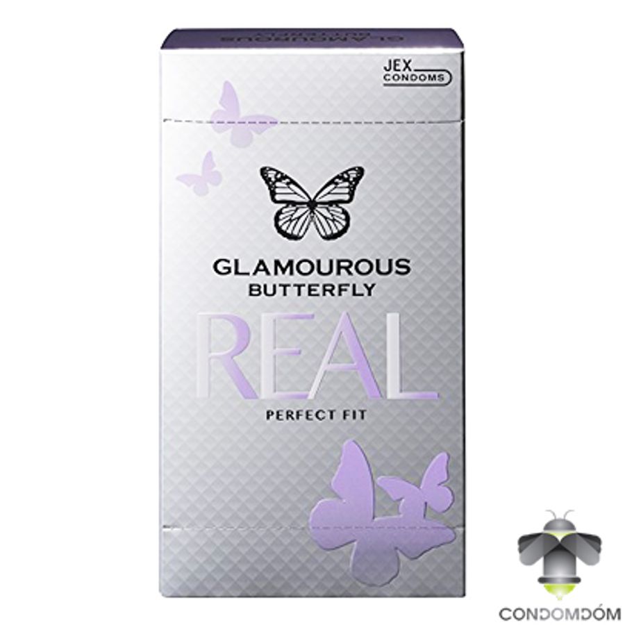 Bao cao su Jex Glamourous Butterfly Real Perfect Fit ôm sát hộp 8 chiếc [Mã CK-SP927060-06]