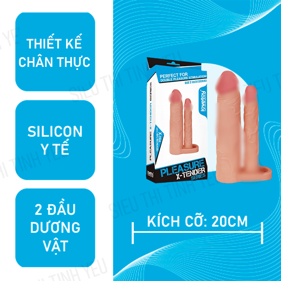 Bao cao su Lovetoy Pleasure X Tender dài thêm 5cm có hai đầu [Mã CK-SP927511-02]
