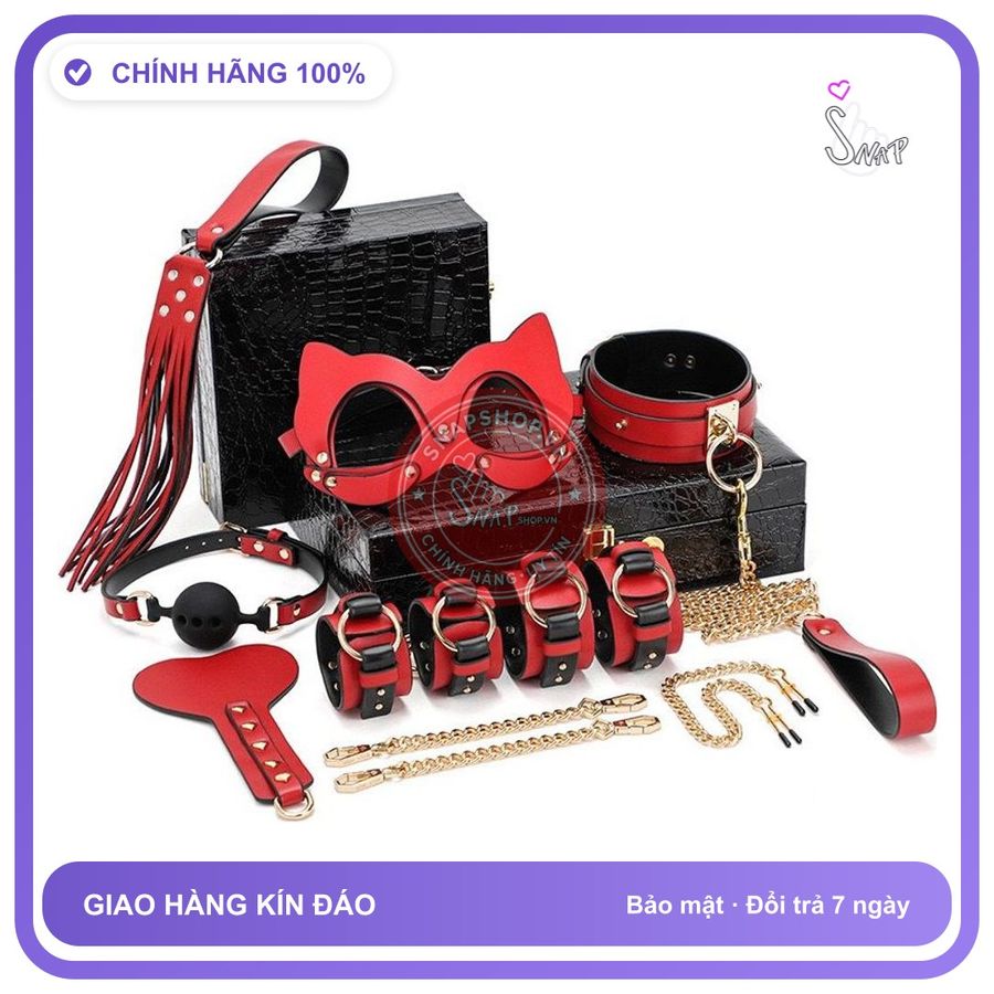 Bộ Cao Cấp Có Hộp Da chính hãng - chất liệu an toàn cho da, dễ vệ sinh, êm ái khi dùng - giao hàng che tên kín đáo