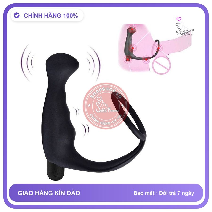 Bút Rung Hậu Môn Quai Đeo 10 Chế Độ chính hãng - 10 chế độ rung, silicone mềm mại, chất liệu an toàn cho da - giao hàng che tên kín đáo