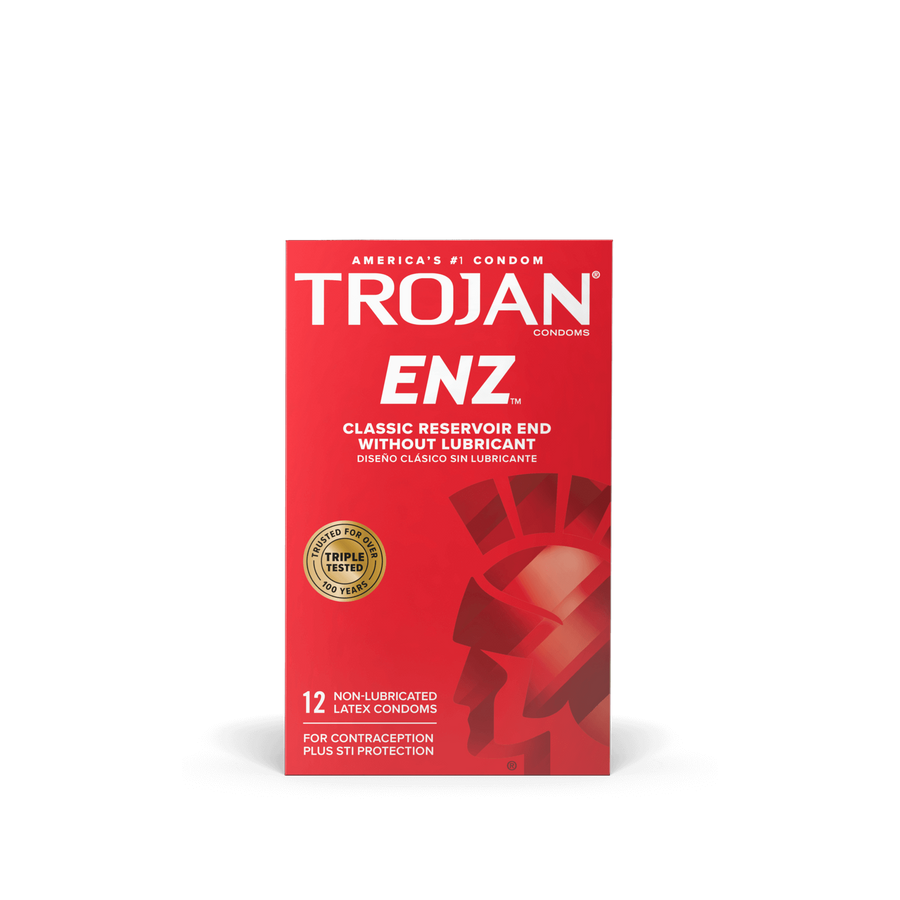 Bao Cao Su TROJAN Không Có Gel ™ ENZ™ without Lubricant [Mã CK-SP933353-04]