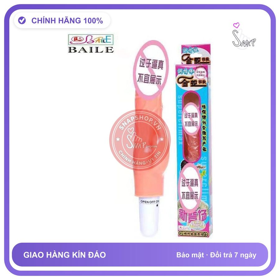 Dương Vật 1 Bin Thường chính hãng - sạc USB, chống nước, silicone mềm mại - giao hàng che tên kín đáo