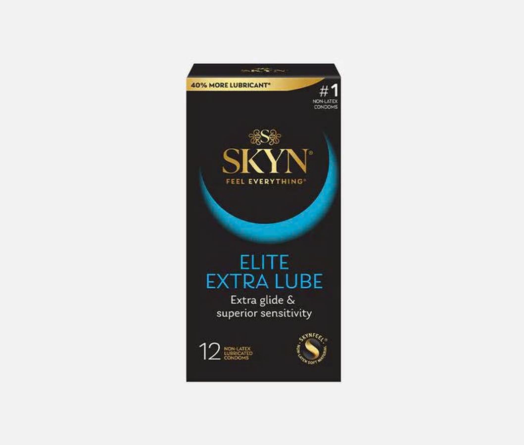 Bao Cao Su Cao Cấp Siêu Mỏng Và Nhiều Gel SKYN® Elite Extra Lube Condoms 12 Cái [Mã CK-SP940148-06]