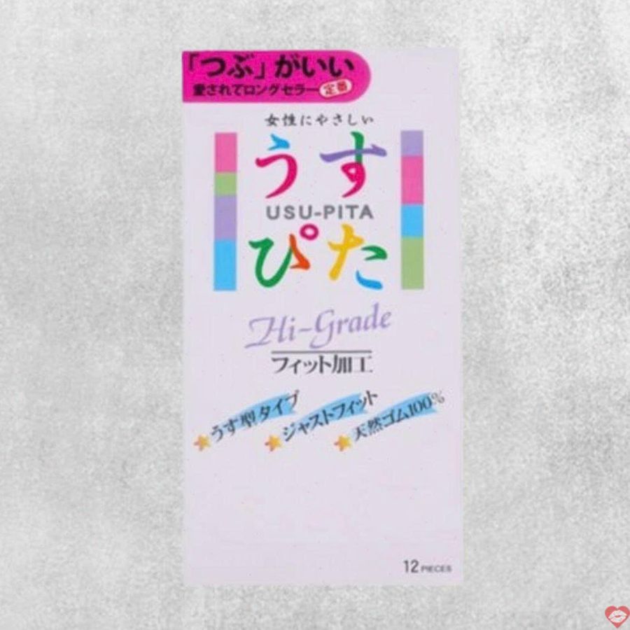 Bao cao su Usupita Hi Grade Siêu Mỏng Điểm Nổi Kích Thích Hộp 12 [Mã CK-SP940596-01]