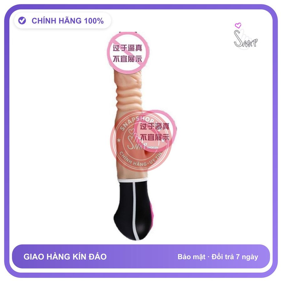 Dương Vật Xinl Nhánh rung nhấp chuyển động đẩy tới và lui Nhiệt chính hãng - sạc USB, rung nhấp chuyển động đẩy tới và lui tự động, có sưởi ấm - giao hàng che tên kín đáo