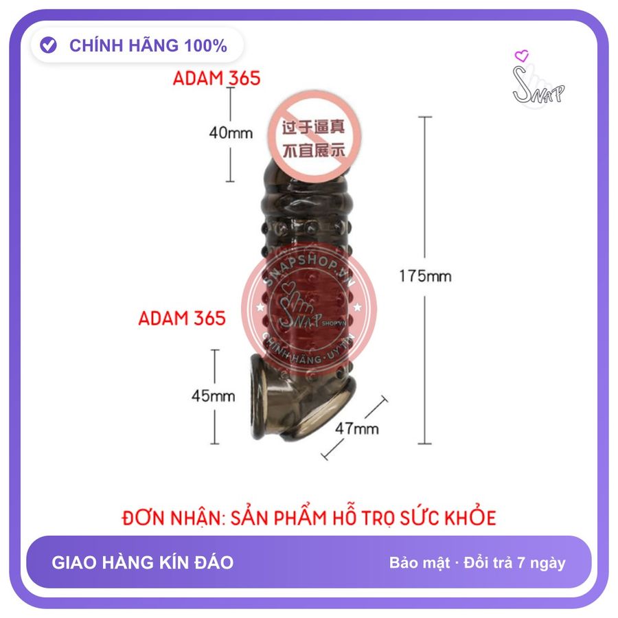 (Che Tên) BAO CAO SU ĐÔN TĂNG KÍCH THƯỚC 175 x 4,7 SIÊU ĐÁNG YÊU (MỀM MẠI DỄ SỬ DỤNG) Giao [Mã CK-SP942380-03]