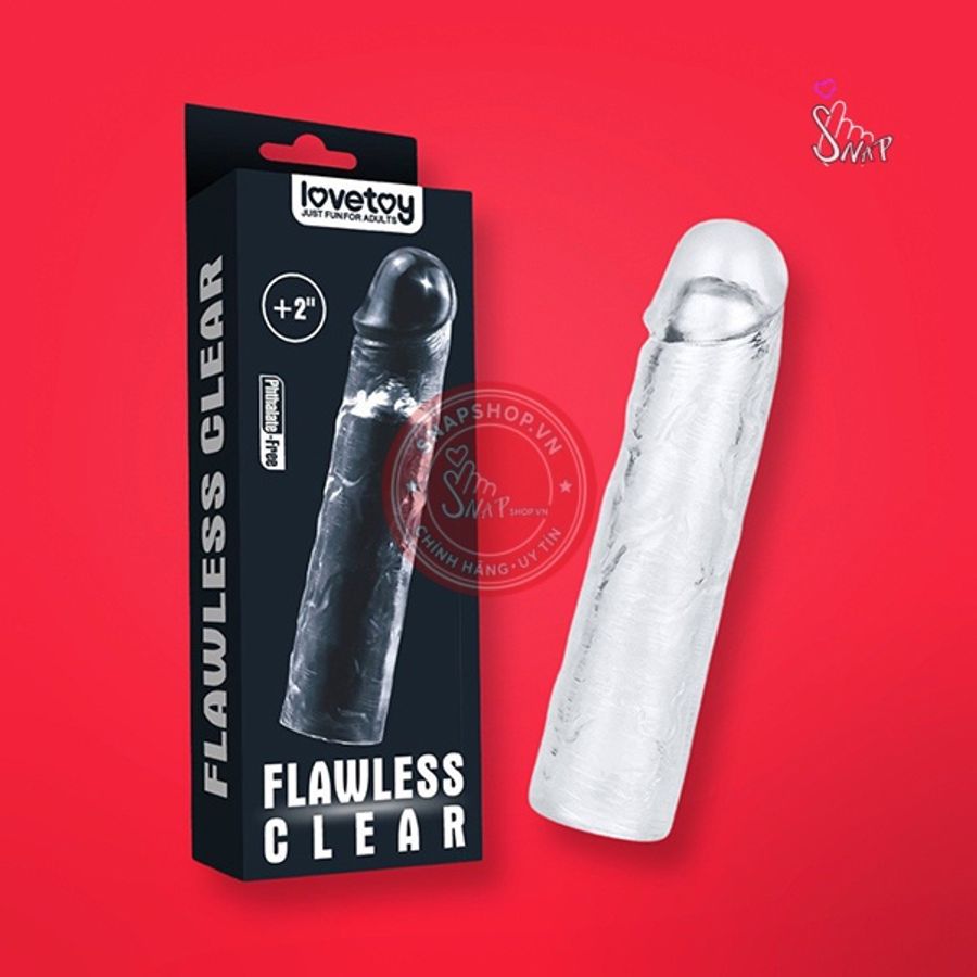 Bao cao su đôn dên trong suốt Lovetoy dài thêm 5cm [Mã CK-SP945625-07]
