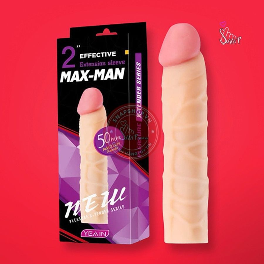 Bao cao su đôn dên siêu gân Maxman tăng 5cm – YY913 [Mã CK-SP946525-03]