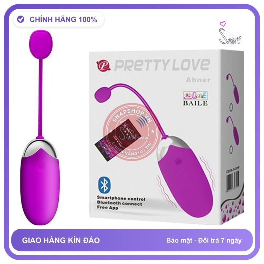 Trứng Rung Prettylove Abner điều khiển Đt Bluetooth chính hãng - 7 chế độ rung, sạc USB, điều khiển qua app - giao hàng che tên kín đáo