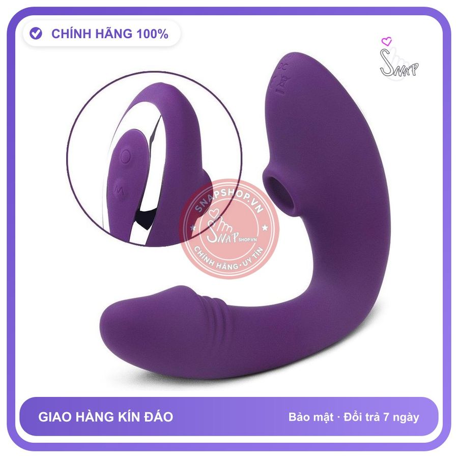 Trứng Rung Dương Vật Bú Mary Sucking chính hãng - kích thước 119mmx130mm, chống nước, silicone cao cấp - giao hàng che tên kín đáo