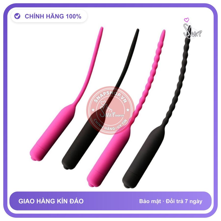 Cây Thông Tiểu Rung 10 Chế Độ chính hãng - 10 chế độ rung, chất liệu an toàn cho da, dễ vệ sinh - giao hàng che tên kín đáo