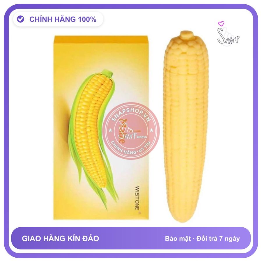 Hình Quả Bắp Rung Nhiều Chế Độ chính hãng - sạc USB, silicone mềm mại, chất liệu an toàn cho da - giao hàng che tên kín đáo