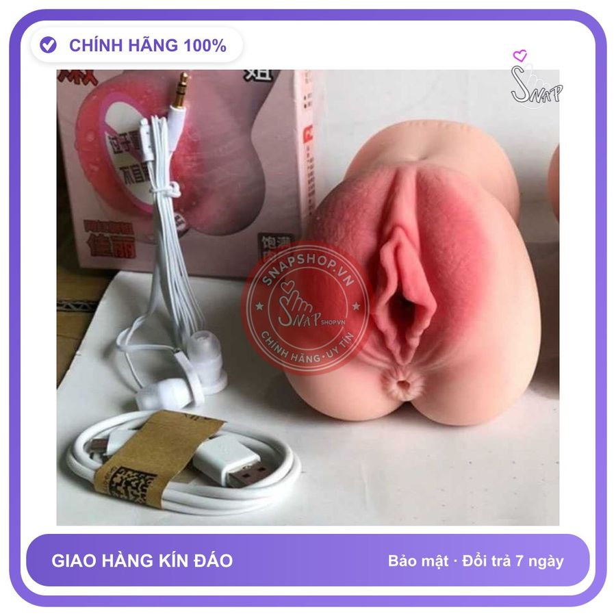 Khối Âm Đạo Cầm Tay Rung Rên chính hãng - silicone mềm, chất liệu an toàn cho da, dễ vệ sinh - giao hàng che tên kín đáo