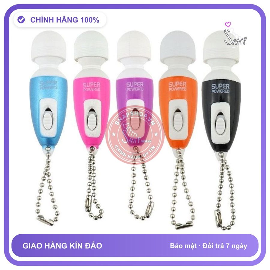 Móc Khoá Chày Rung Massage chính hãng - sạc USB, chất liệu an toàn cho da, dễ vệ sinh - giao hàng che tên kín đáo