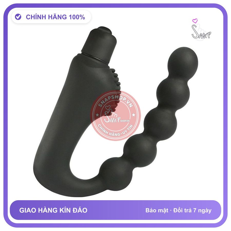 Bút Rung Cong Hậu Môn 10 Chế Độ chính hãng - 10 chế độ rung, sạc USB, chất liệu an toàn cho da - giao hàng che tên kín đáo