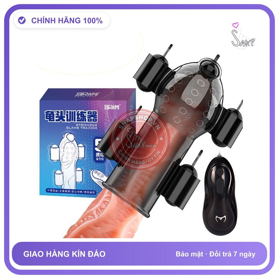 Bộ Rung 5 Đầu Rung chính hãng - chất liệu an toàn cho da, dễ vệ sinh, êm ái khi dùng - giao hàng che tên kín đáo