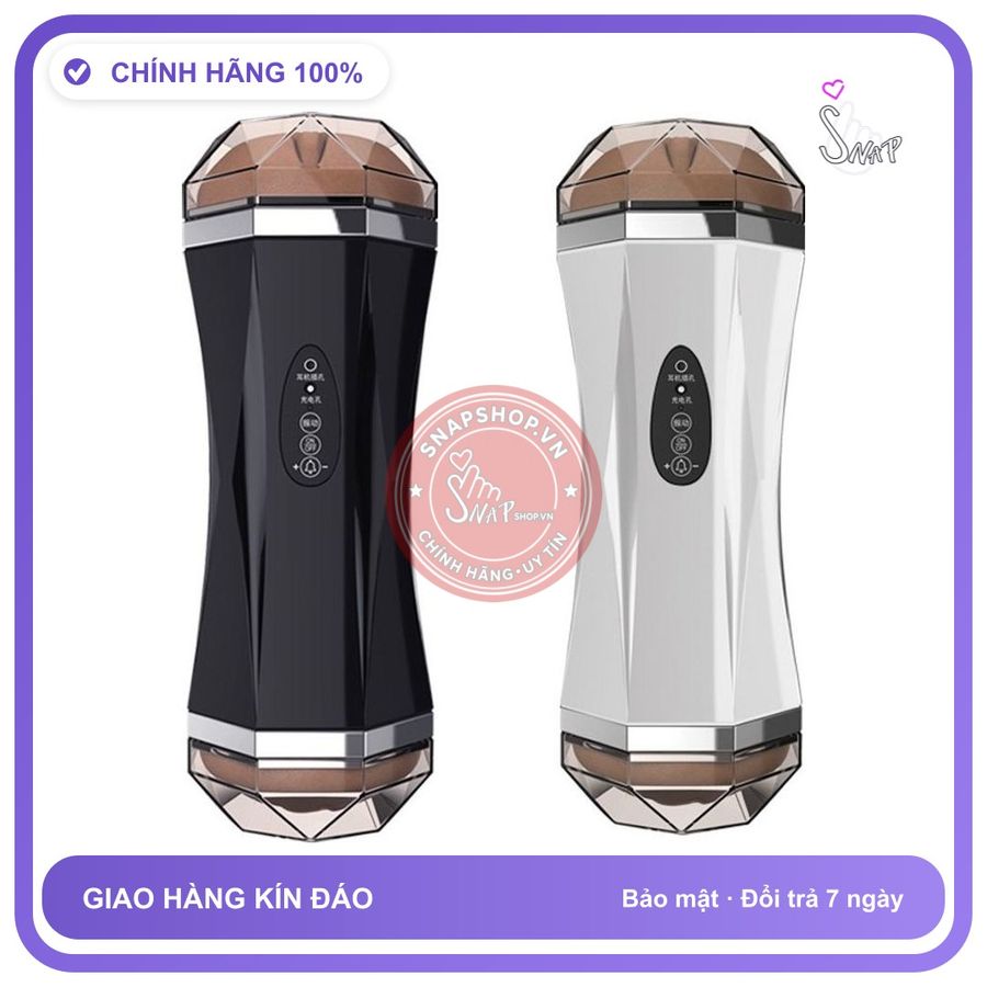 Âm Đạo 2 Đầu Luba Mini chính hãng - 15 chế độ rung, rung êm không tiếng động, silicone cao cấp - giao hàng che tên kín đáo