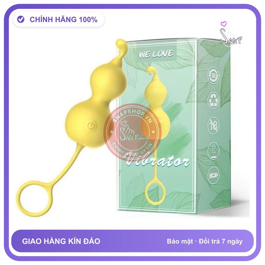 Trứng Rung We Love Hồ Lô Vibrator chính hãng - chất liệu an toàn cho da, dễ vệ sinh, êm ái khi dùng - giao hàng che tên kín đáo