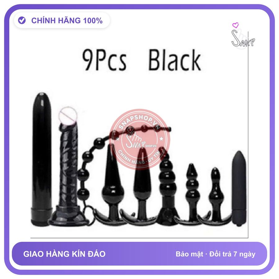 Bộ 9 Món Hậu Môn chính hãng - chất liệu an toàn cho da, dễ vệ sinh, êm ái khi dùng - giao hàng che tên kín đáo