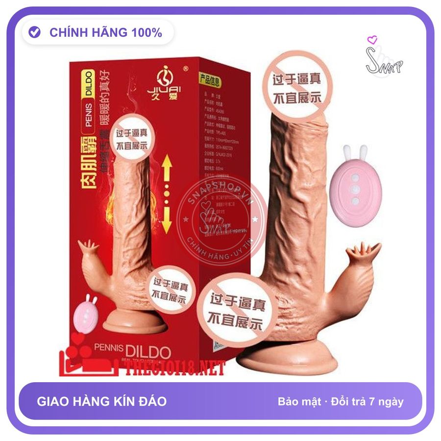 Dương Vật Đóng DILDO Nhánh rung nhấp chuyển động đẩy tới và lui chính hãng - rung nhấp chuyển động đẩy tới và lui tự động, chất liệu an toàn cho da, dễ vệ sinh - giao hàng che tên kín đáo