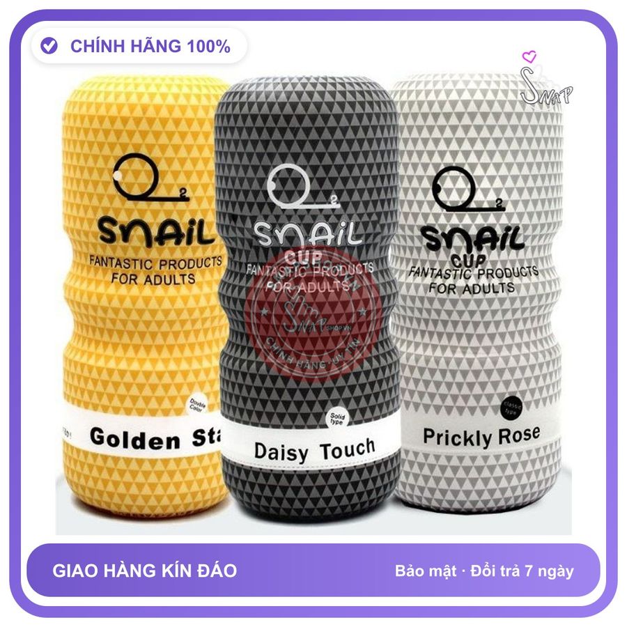 Cốc Âm Đạo Snail không Rung chính hãng - silicone mềm mại, chất liệu an toàn cho da, dễ vệ sinh - giao hàng che tên kín đáo
