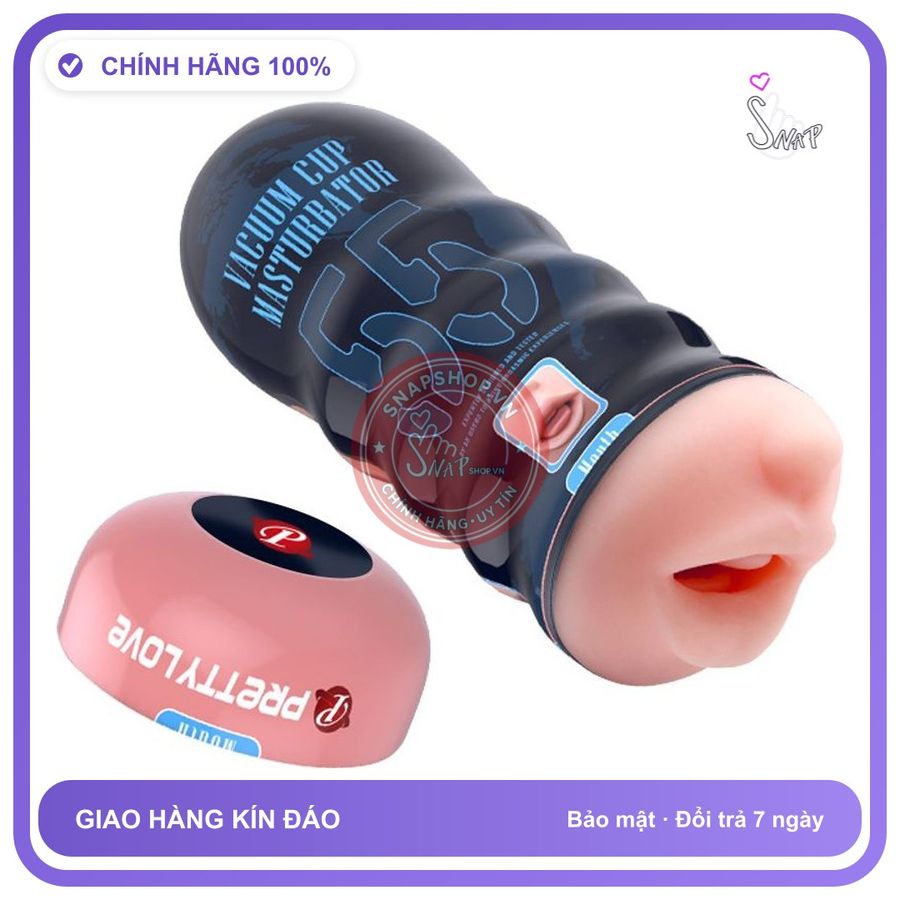 Cốc Âm Đạo Prettylove không Rung chính hãng - silicone mềm mại, chất liệu an toàn cho da, dễ vệ sinh - giao hàng che tên kín đáo