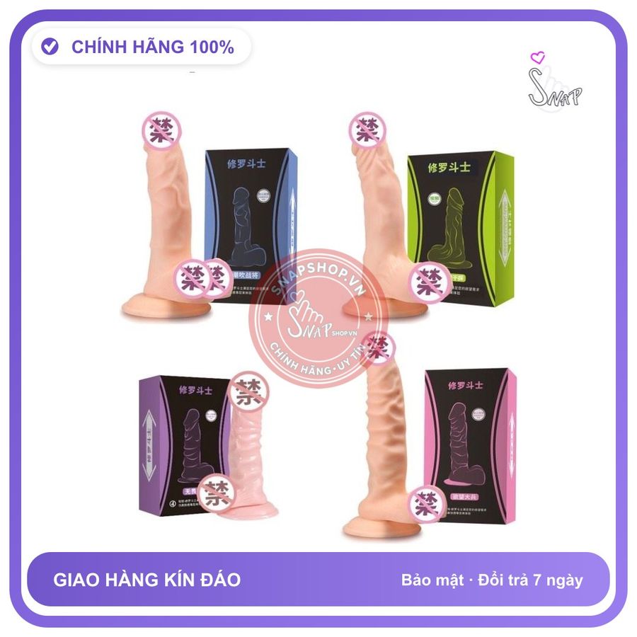 Dương Vật Đóng Kiểu không Rung chính hãng - silicone mềm, chất liệu an toàn cho da, dễ vệ sinh - giao hàng che tên kín đáo