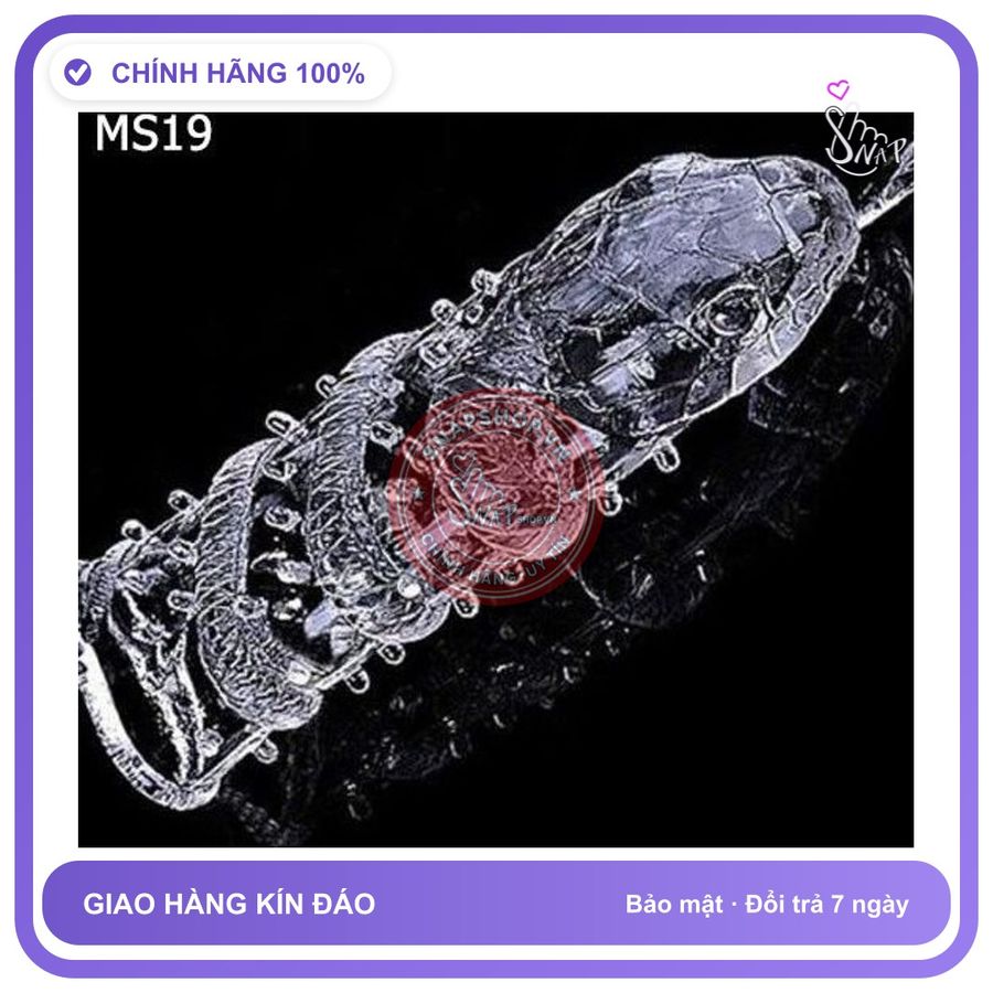 (Che Tên) Bao cao su đôn dên hình rắn độc đáo [Mã CK-SP957156-06] Bảo Mật Tuyệt Đối