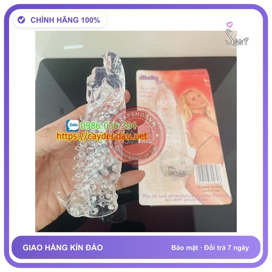 (Che Tên) Bao cao su đôn dên đầu rồng rung điểm G thăng hoa [Mã CK-SP958060-05] Cao Cấp Bảo Đảm