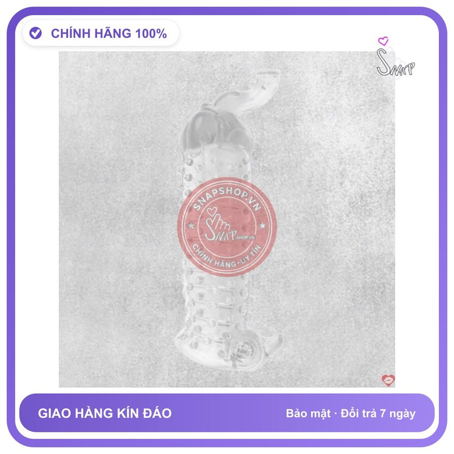 (Che Tên) Bao cao su đôn dên đầu voi kích thích mạnh mẽ, an toàn 349279 [Mã CK-SP958060-06] Chuẩn Auth