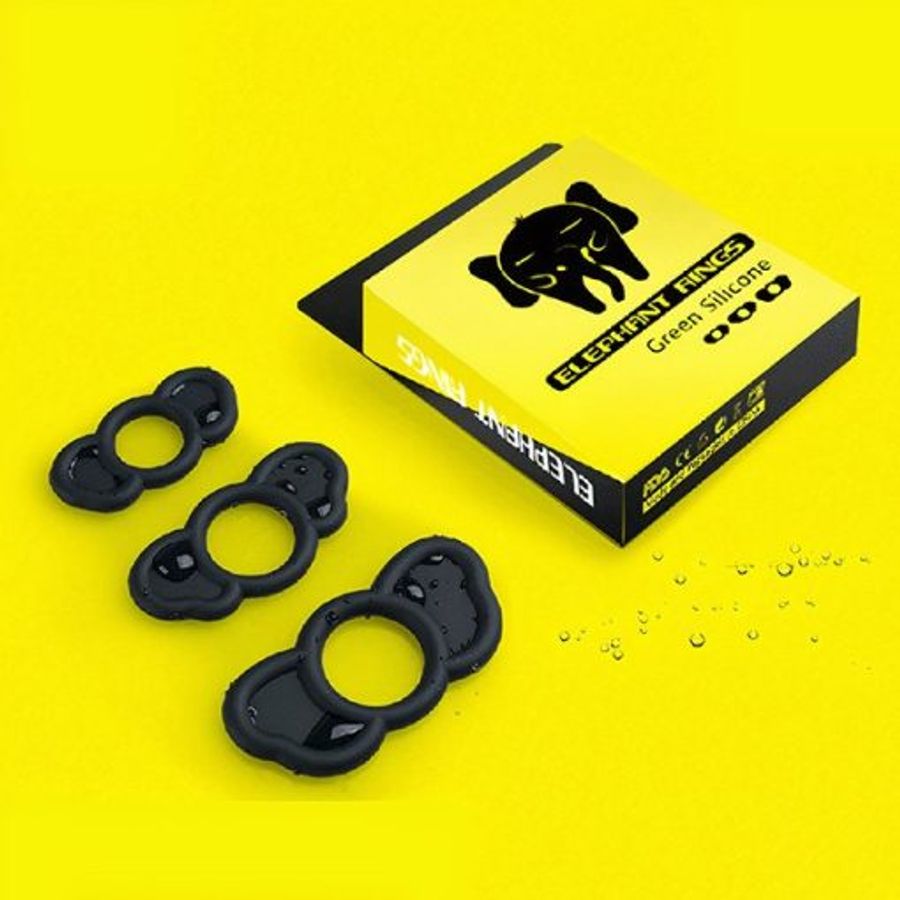 Bộ 3 vòng đeo silicon Elephant Rings [Mã CK-SP963997-03]