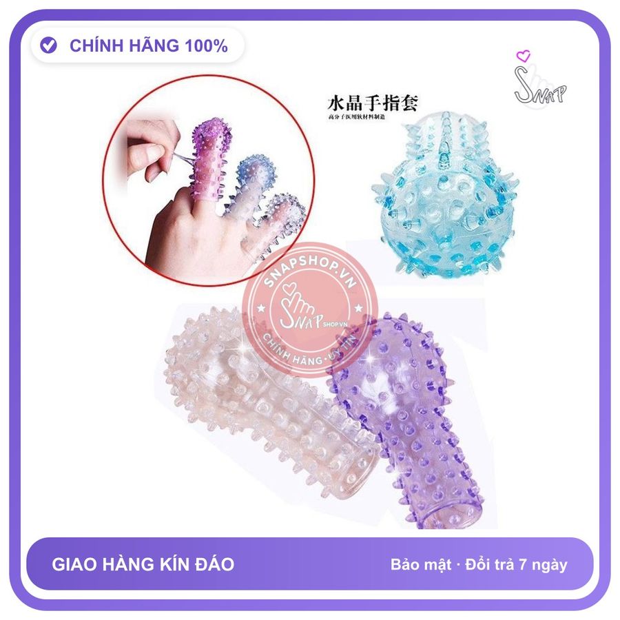 Bao Đôn Ngón Tay chính hãng - có gai nổi, ôm sát cảm giác thật, chất liệu latex an toàn - giao hàng che tên kín đáo