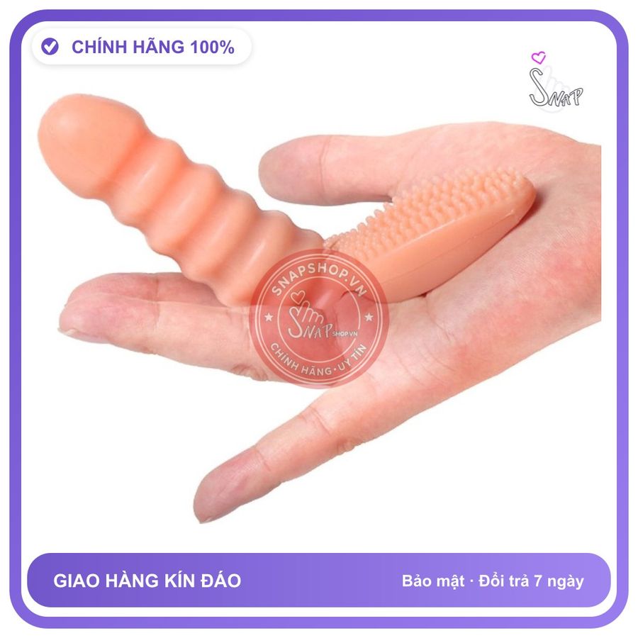 Bao Đôn Ngón Tay Rung Yunman chính hãng - ôm sát cảm giác thật, chất liệu latex an toàn, hàng nhập khẩu - giao hàng che tên kín đáo