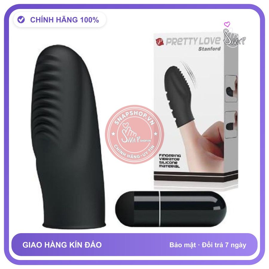 Bao Đôn Ngón Tay Rung Prettylove Stanford chính hãng - có hương thơm, ôm sát cảm giác thật, chất liệu latex an toàn - giao hàng che tên kín đáo