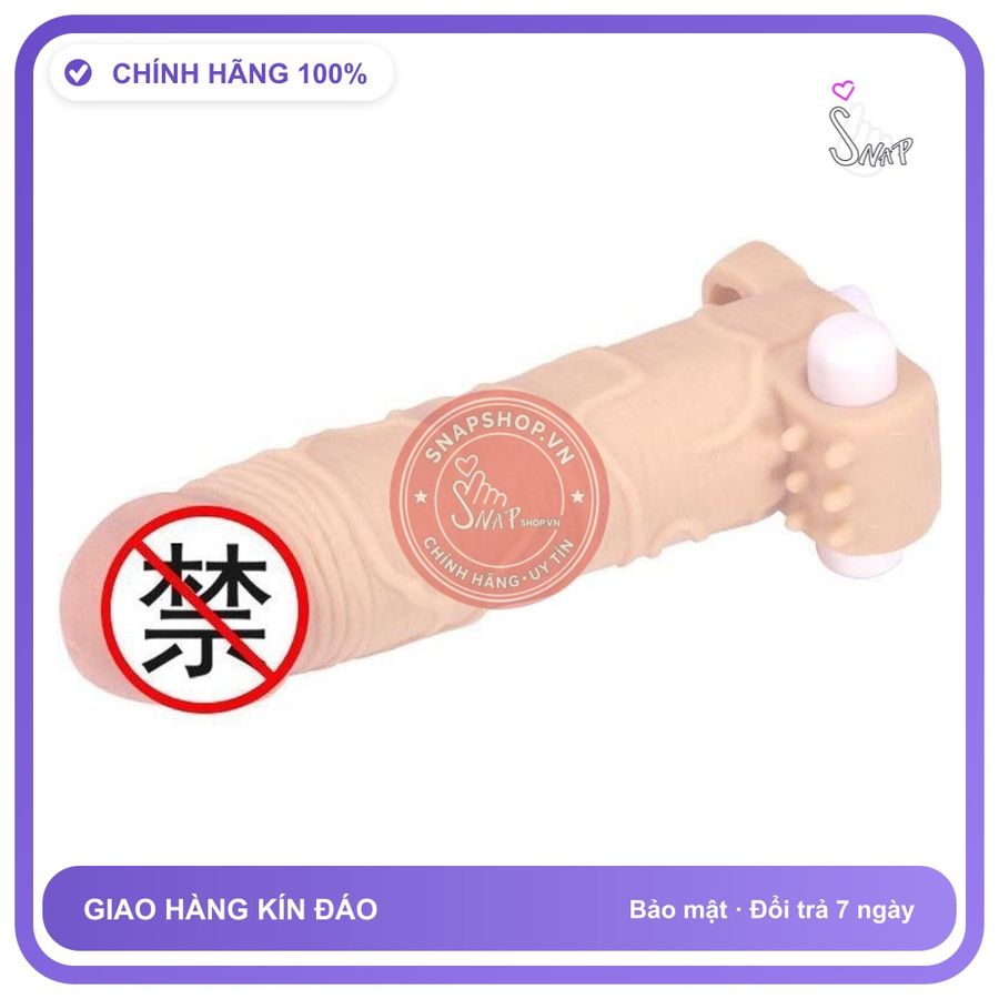 Bao Đôn Maxman Rung chính hãng - ôm sát cảm giác thật, chất liệu latex an toàn, hàng nhập khẩu - giao hàng che tên kín đáo