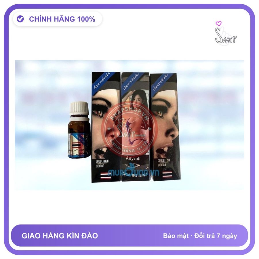 Thuốc Kd Nữ Dạng Nước Anycall Thái 10ml chính hãng - chất liệu an toàn cho da, dễ vệ sinh, êm ái khi dùng - giao hàng che tên kín đáo