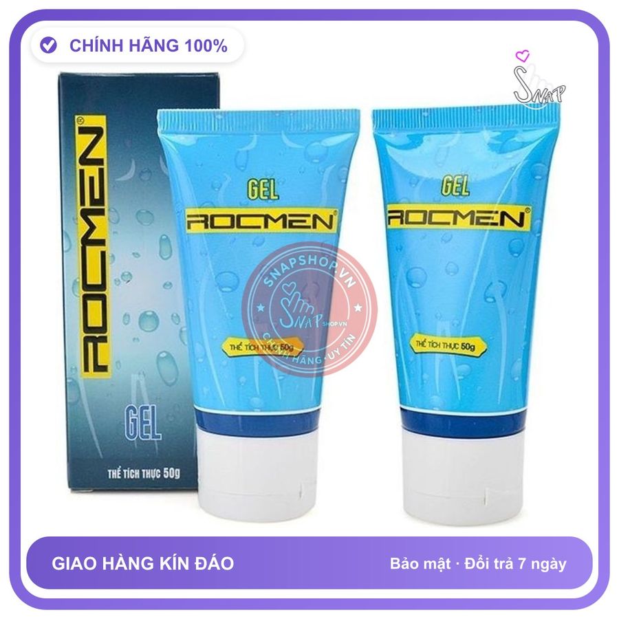 Gel Bôi Trơn Rocmen 50ml chính hãng - gốc nước không dính rít, dung tích 50ml, dịu nhẹ an toàn cho da - giao hàng che tên kín đáo